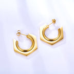 Boucles d'oreilles tendance en forme de C
