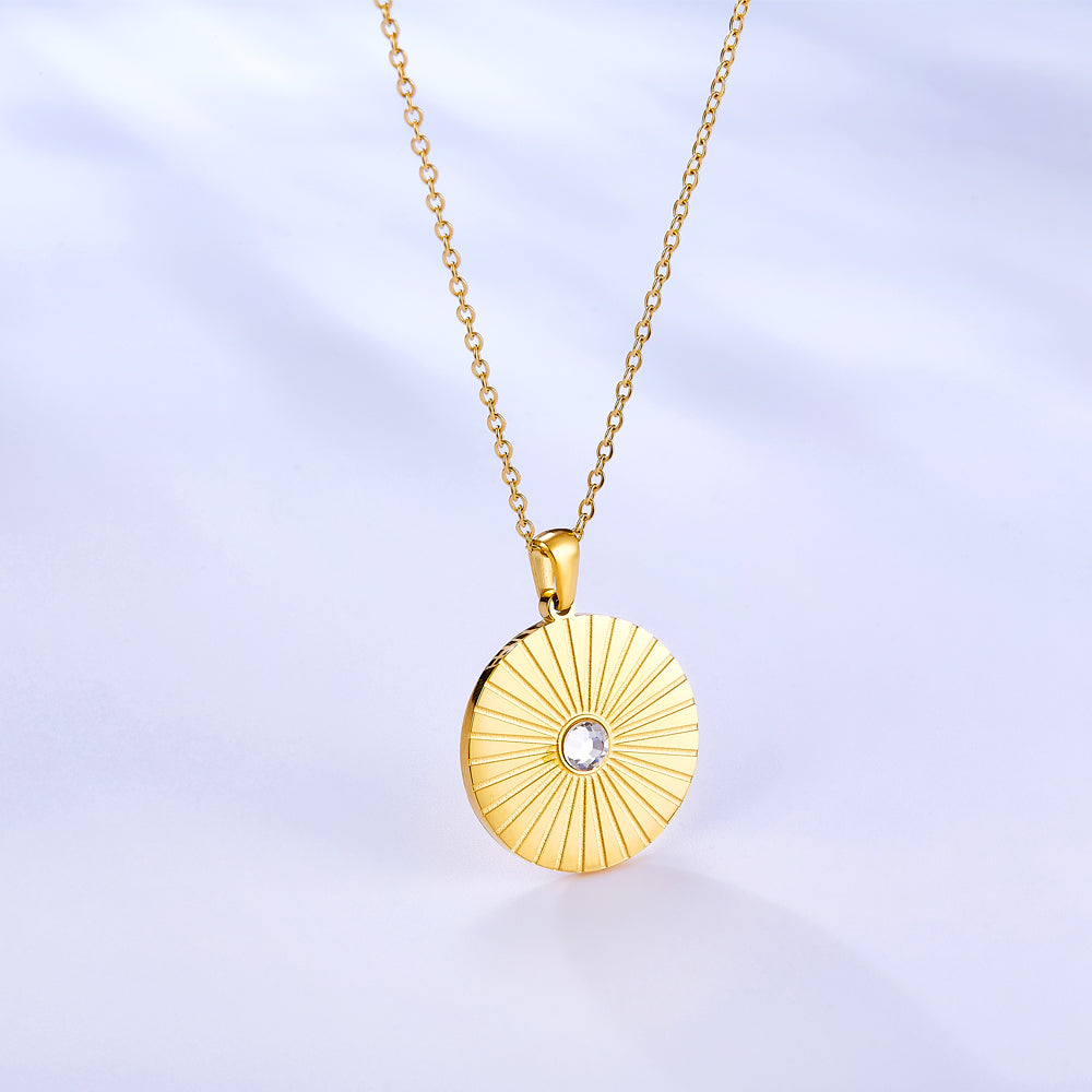 Rising Sun Zircon Hanger Ketting