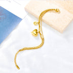 Bracelet double cœur et smiley