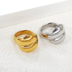 Overdreven gouden ring