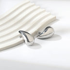 Ovale traanvormige oorbellen