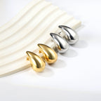 Ovale traanvormige oorbellen