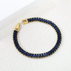 Bracelet à fermoir rectangulaire multi-diamants