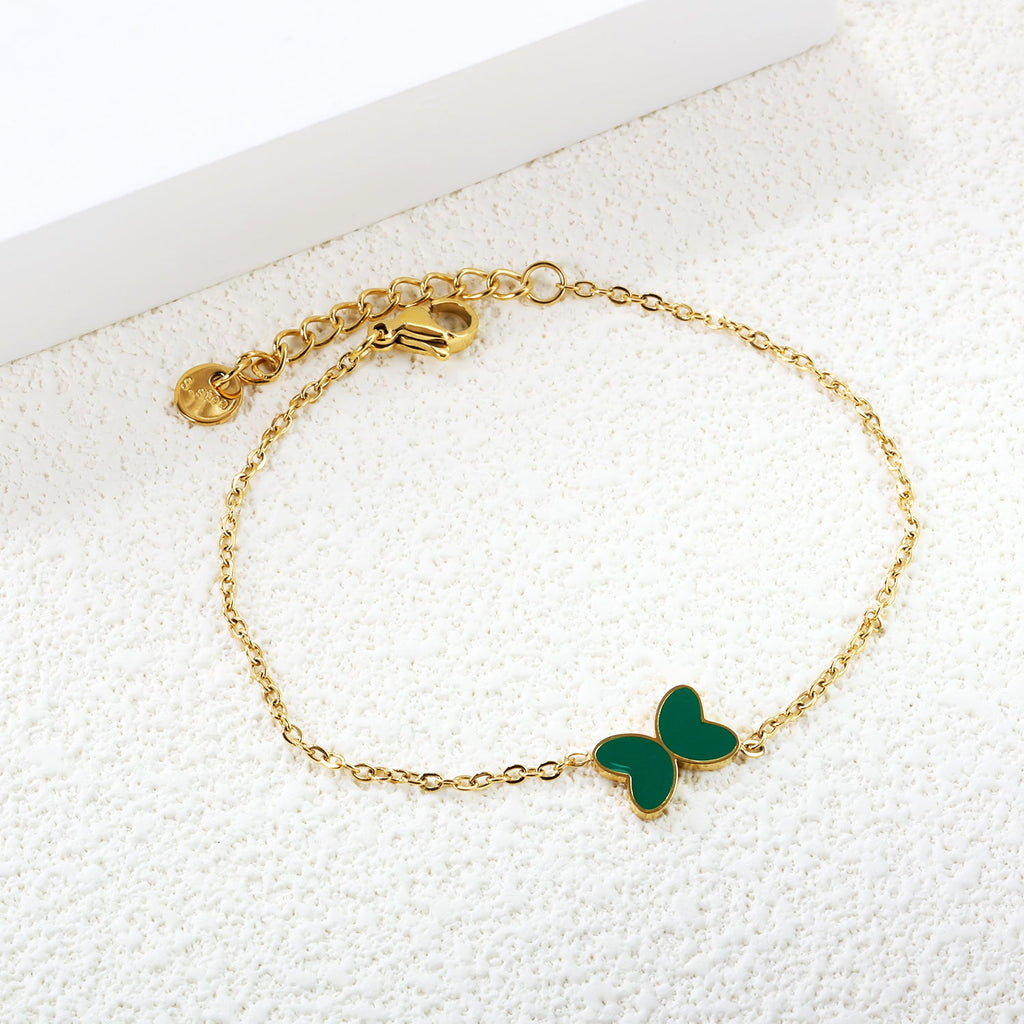 Armband met vlinderschelpenbedel