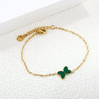 Armband met vlinderschelpenbedel