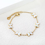 Vlinder bedel armband set