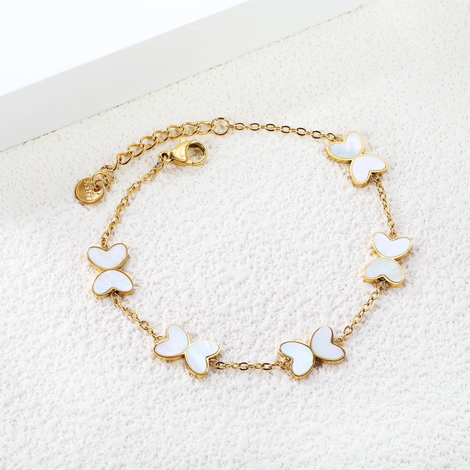 Vlinder bedel armband set