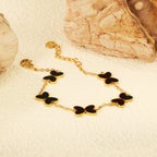 Vlinder bedel armband set