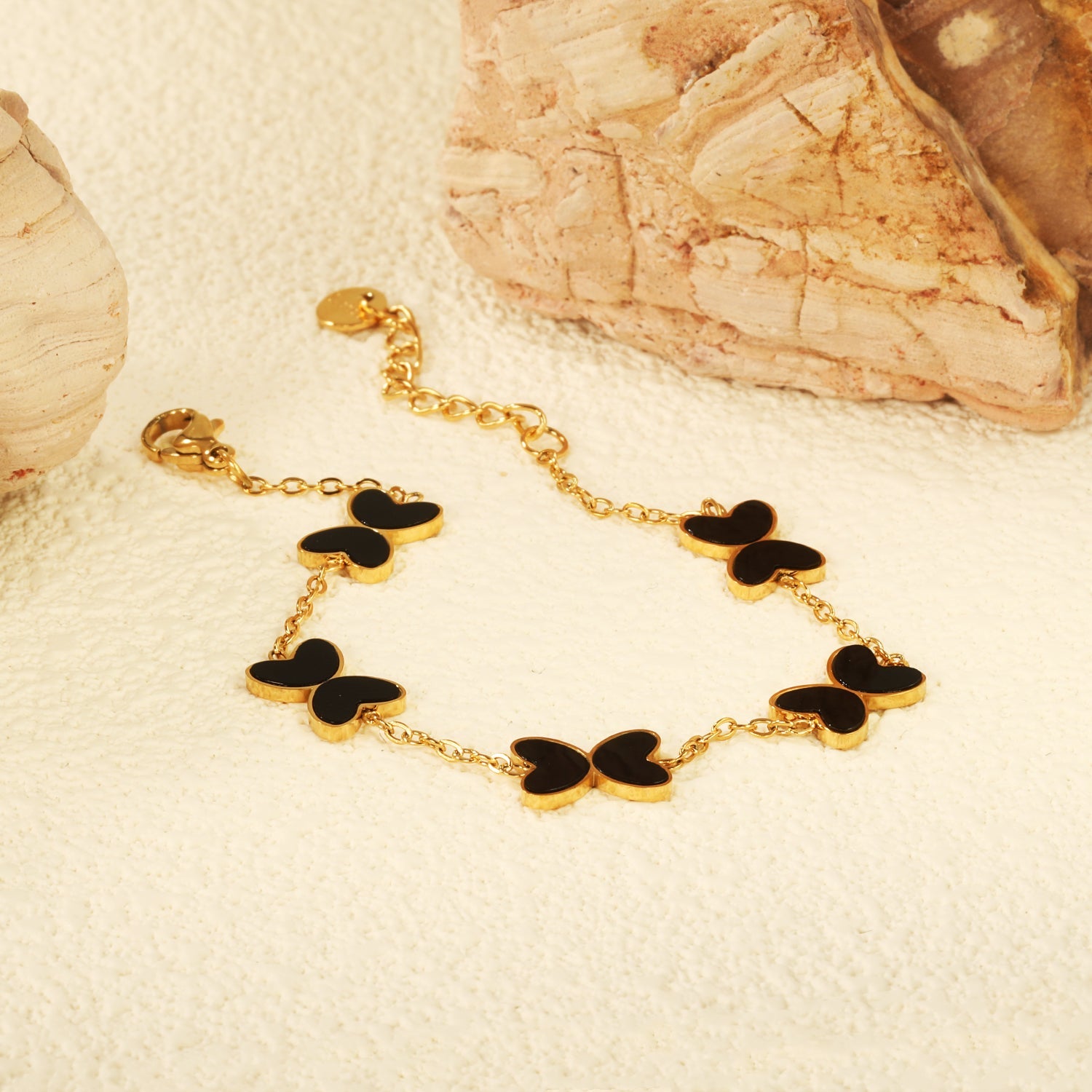 Vlinder bedel armband set