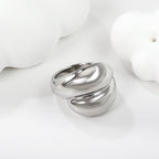 Overdreven gouden ring