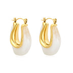 U-vormige hars oormanchetten - goudkleurig