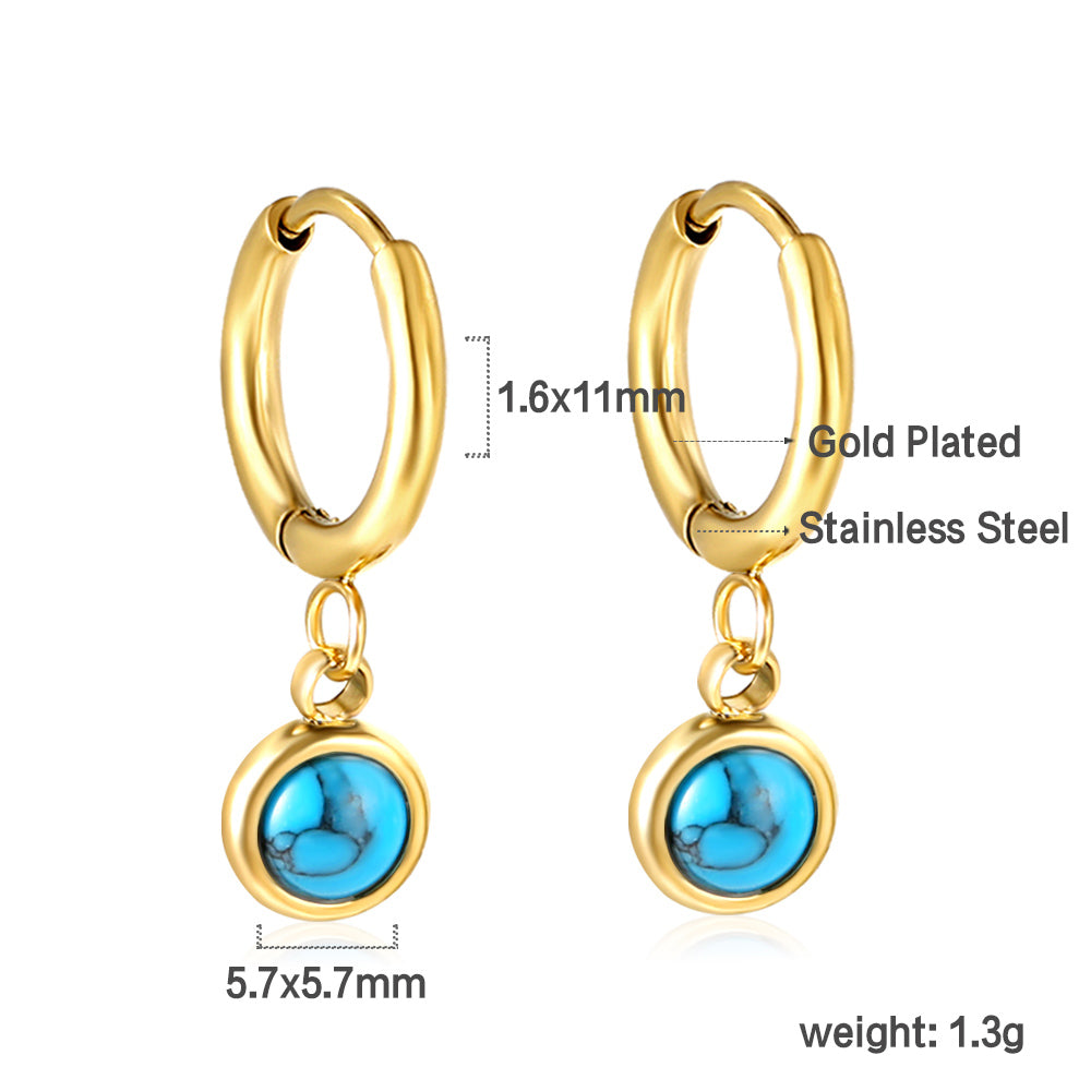 Oorbellen met cirkels en halve cirkels