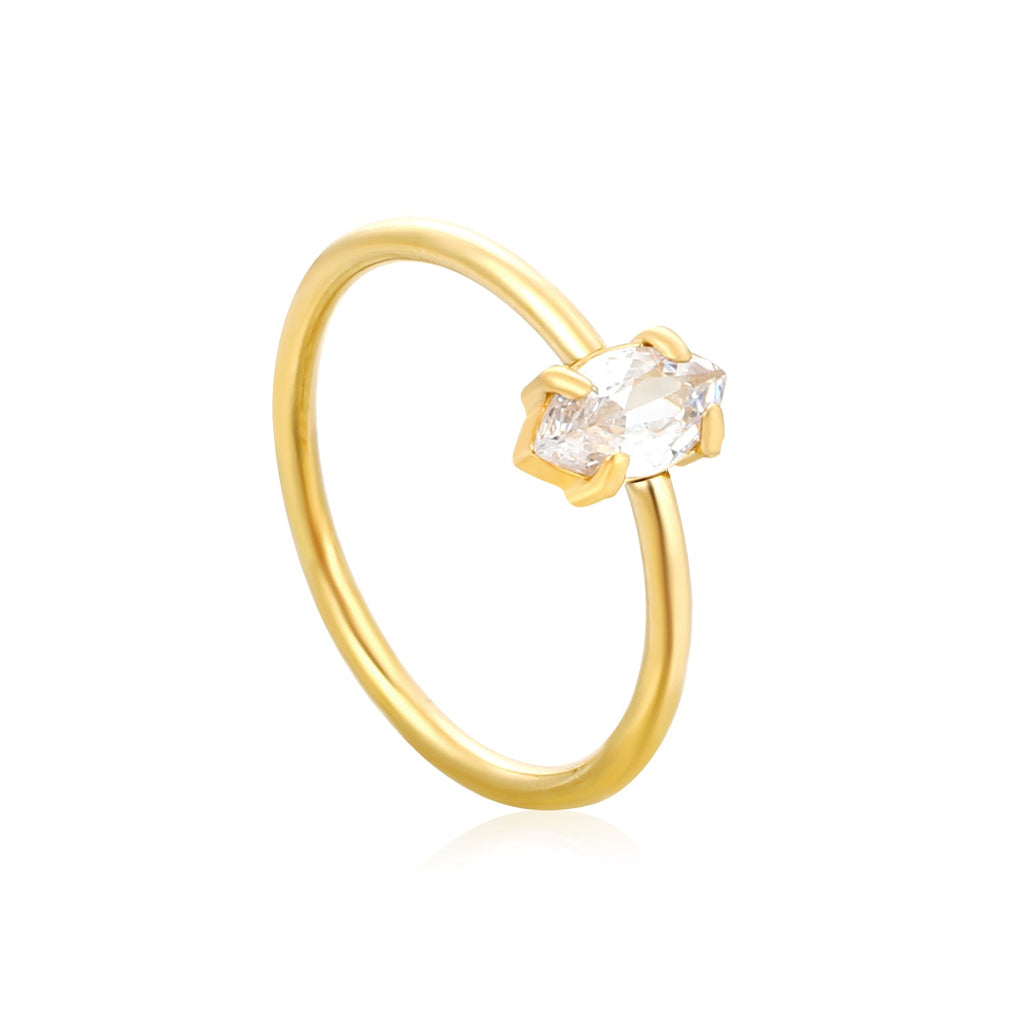 Delicate CZ Open Ring