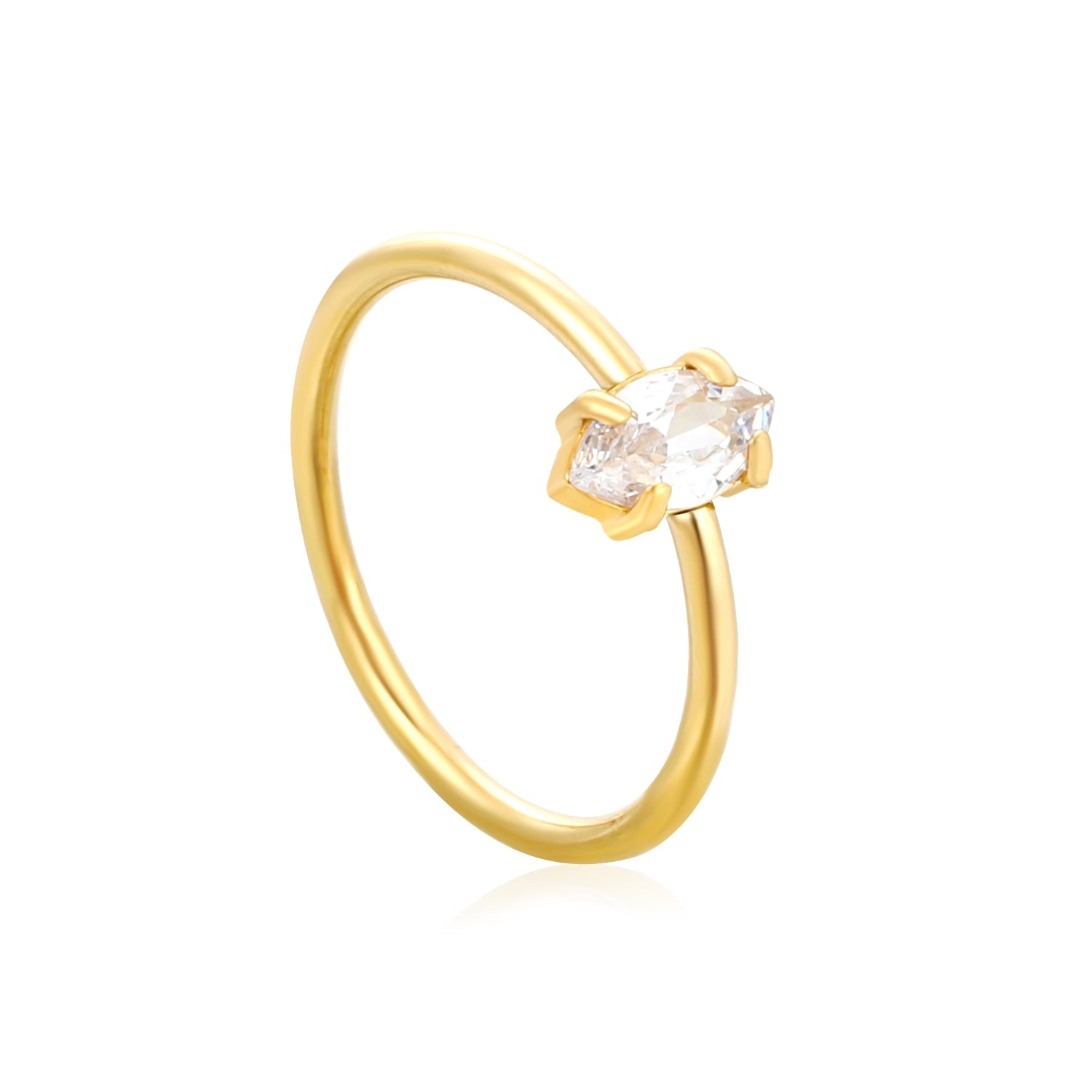 Delicate CZ Open Ring