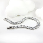 Bracelet à fermoir rectangulaire multi-diamants