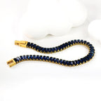 Bracelet à fermoir rectangulaire multi-diamants