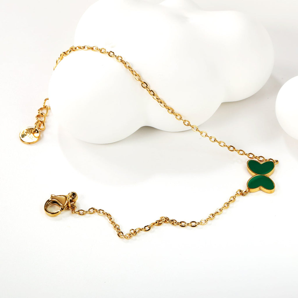 Armband met vlinderschelpenbedel