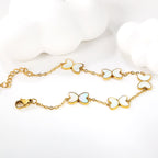 Vlinder bedel armband set