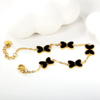 Vlinder bedel armband set