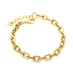 Thick Gold Clasp Bracelet