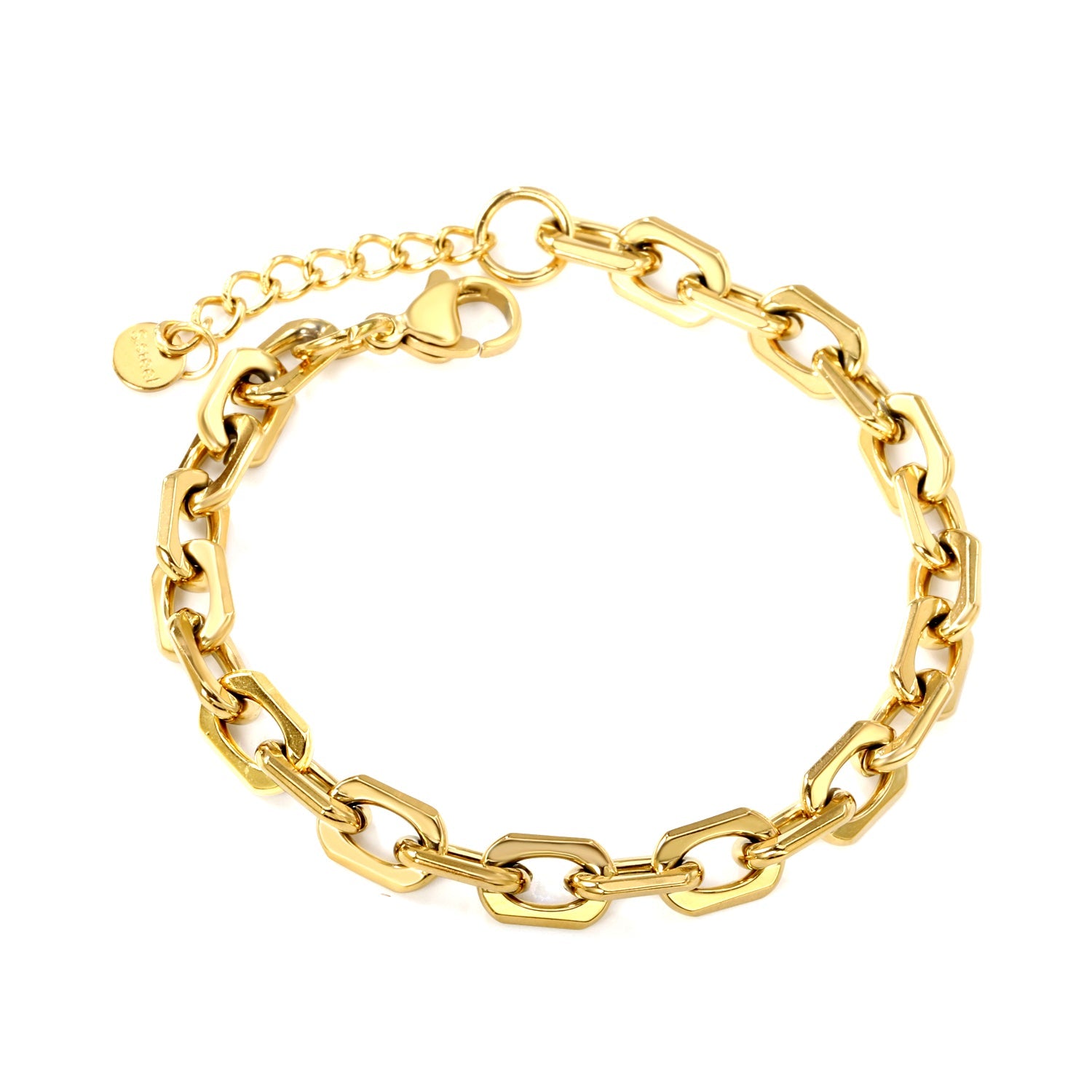 Dikke gouden sluiting armband