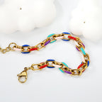 Thick Mixed Color Drops Bracelet