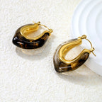 U-vormige hars oormanchetten - goudkleurig