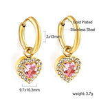 Cirkel &amp; Hart Diamanten Hoepeloorbellen