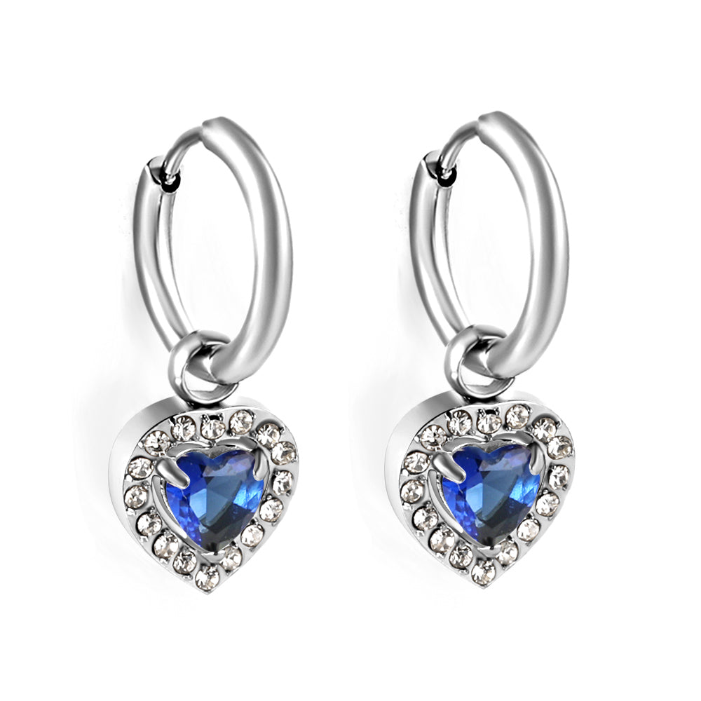 Cirkel &amp; Hart Diamanten Hoepeloorbellen