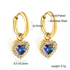 Cirkel &amp; Hart Diamanten Hoepeloorbellen