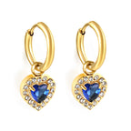 Cirkel &amp; Hart Diamanten Hoepeloorbellen