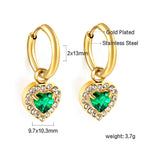 Cirkel &amp; Hart Diamanten Hoepeloorbellen