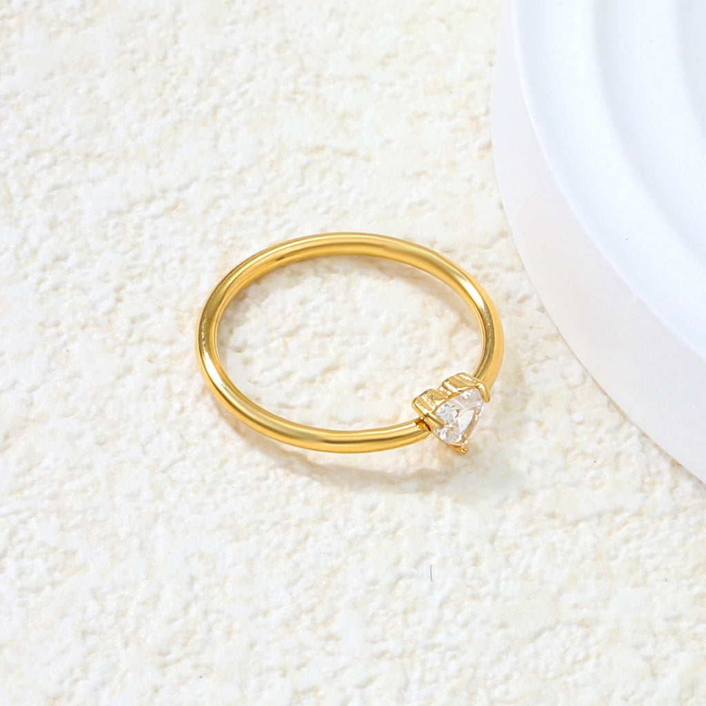 Delicate CZ Open Ring