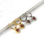 Cirkel &amp; Hart Diamanten Hoepeloorbellen