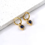 Cirkel &amp; Hart Diamanten Hoepeloorbellen