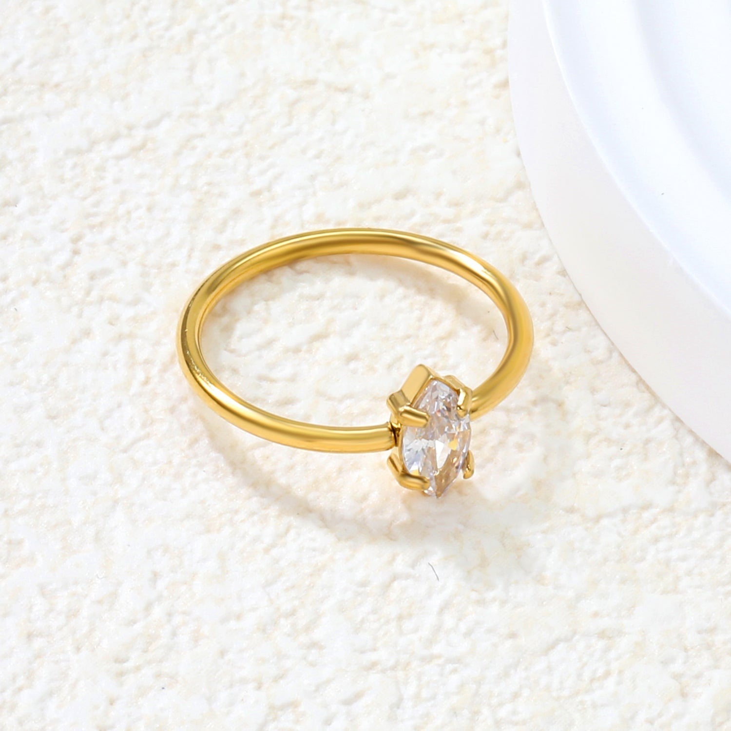 Delicate CZ Open Ring