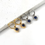 Cirkel &amp; Hart Diamanten Hoepeloorbellen