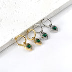 Cirkel &amp; Hart Diamanten Hoepeloorbellen