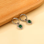 Cirkel &amp; Hart Diamanten Hoepeloorbellen