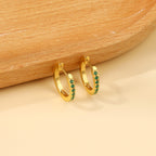 Round Zirconium Ear Clips