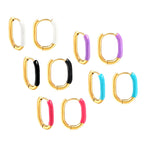 U-vormige gekleurde oorbellen