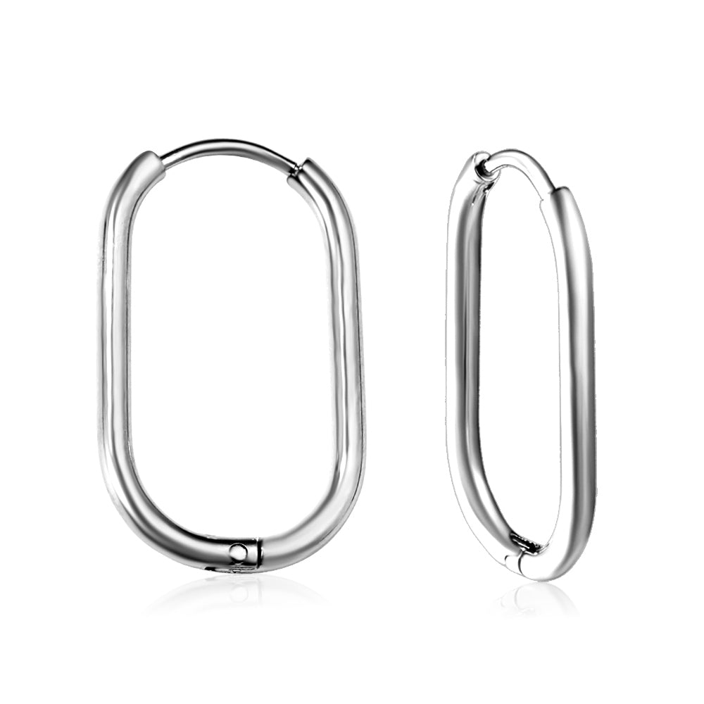 U-vormige minimalistische goudkleurige oorbellen