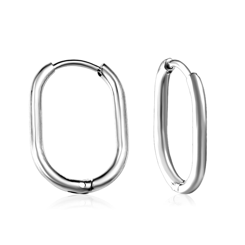 U-vormige minimalistische goudkleurige oorbellen