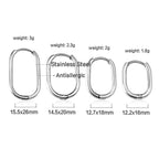 U-vormige minimalistische goudkleurige oorbellen