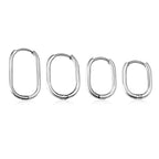 U-vormige minimalistische goudkleurige oorbellen