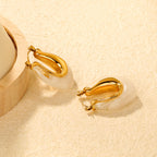 U-vormige hars oormanchetten - goudkleurig