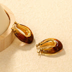 U-vormige hars oormanchetten - goudkleurig