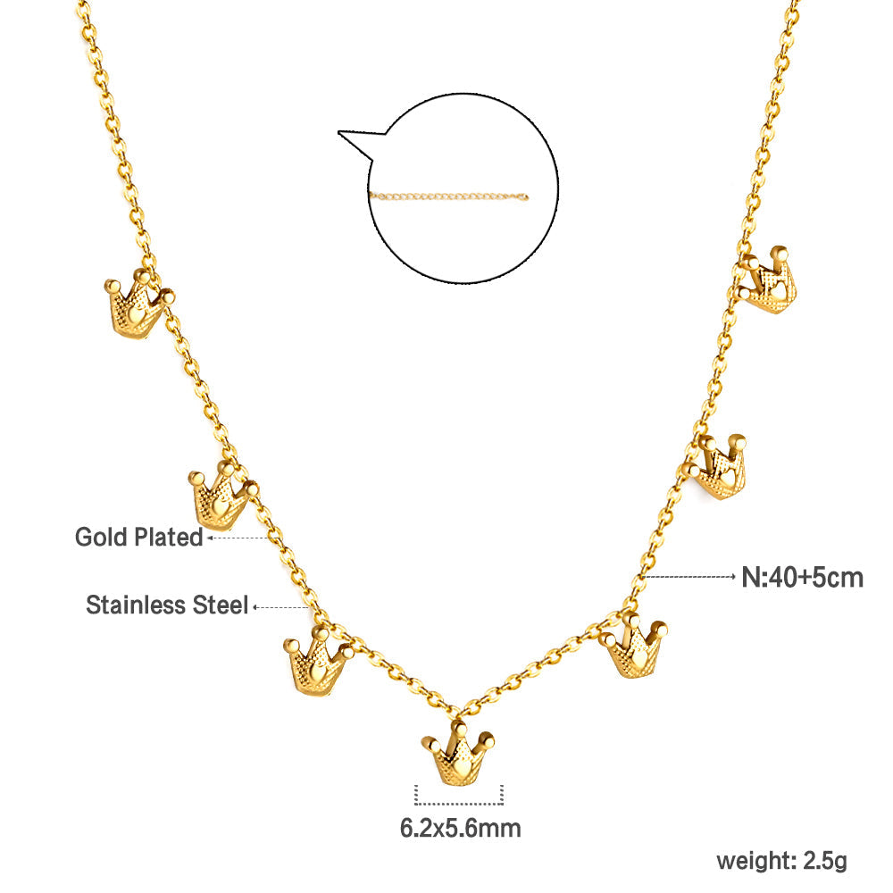 Ensemble de colliers à breloques – Coquillage, cerise, couronne et libellule