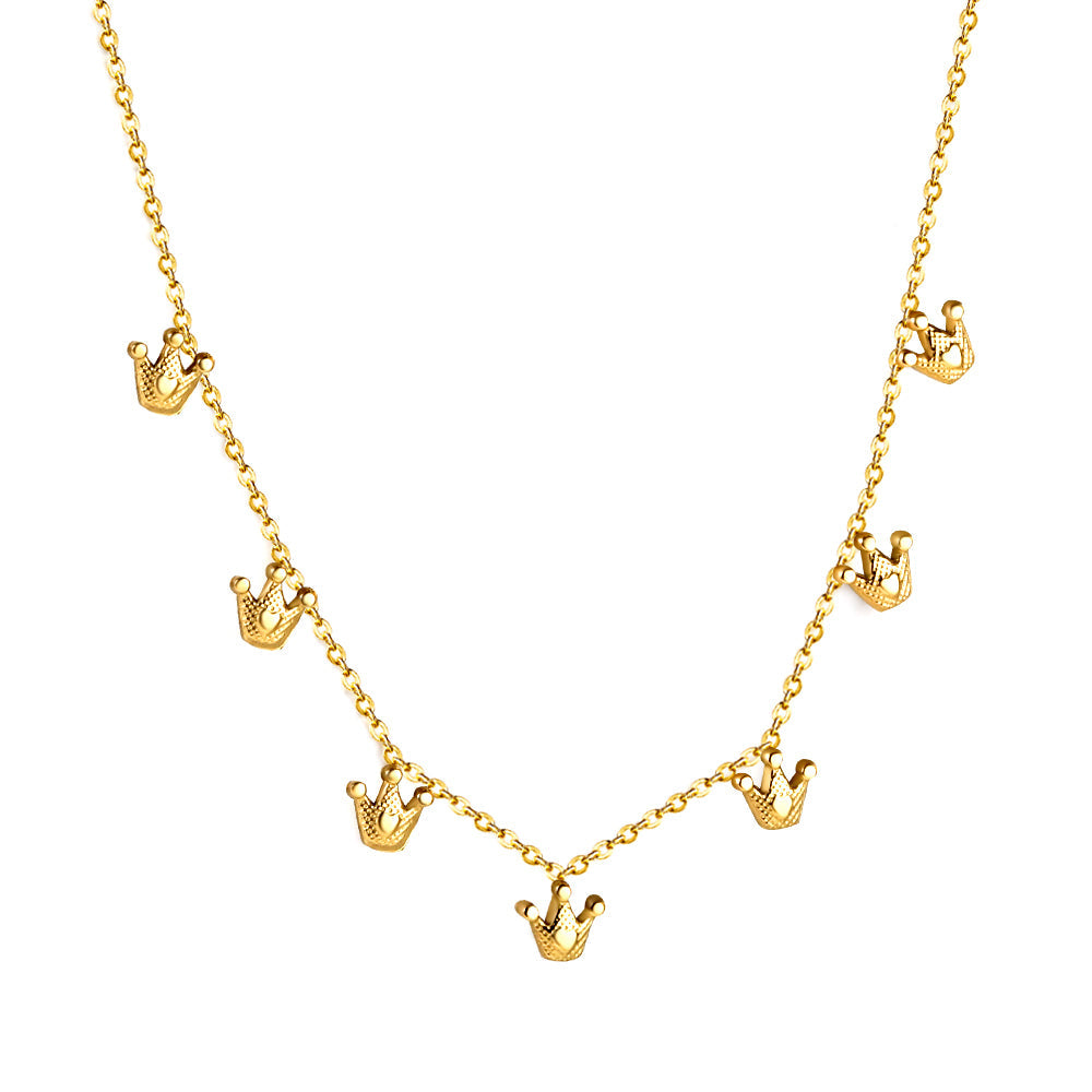 Ensemble de colliers à breloques – Coquillage, cerise, couronne et libellule