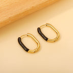 U-vormige gekleurde oorbellen